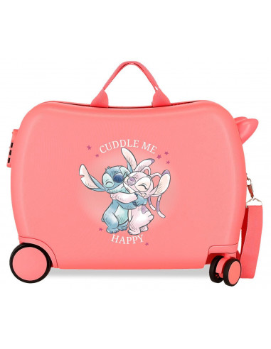 4049843 ABS ROLLING SUITCASE 4W.(2 MULTID.) 45CM.  STITCH CU